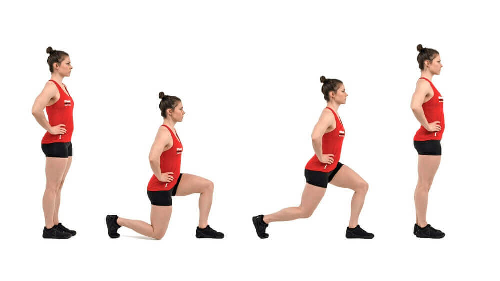 Lunges là các bài tập giúp tăng cường cơ bắp ở vùng tay và chân